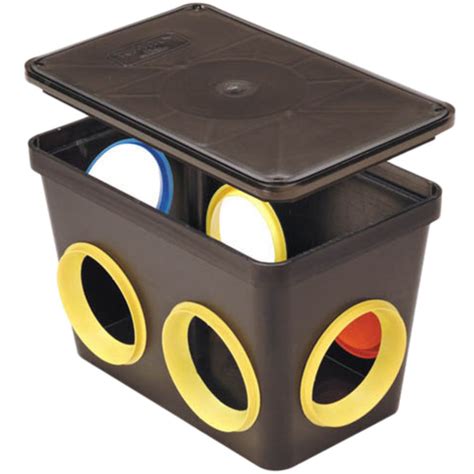 plastic sewer distribution box|septic distribution box lid.